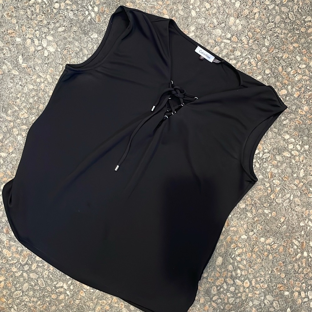 Professional Calvin Klein lace up tank - Picture 1 of 3